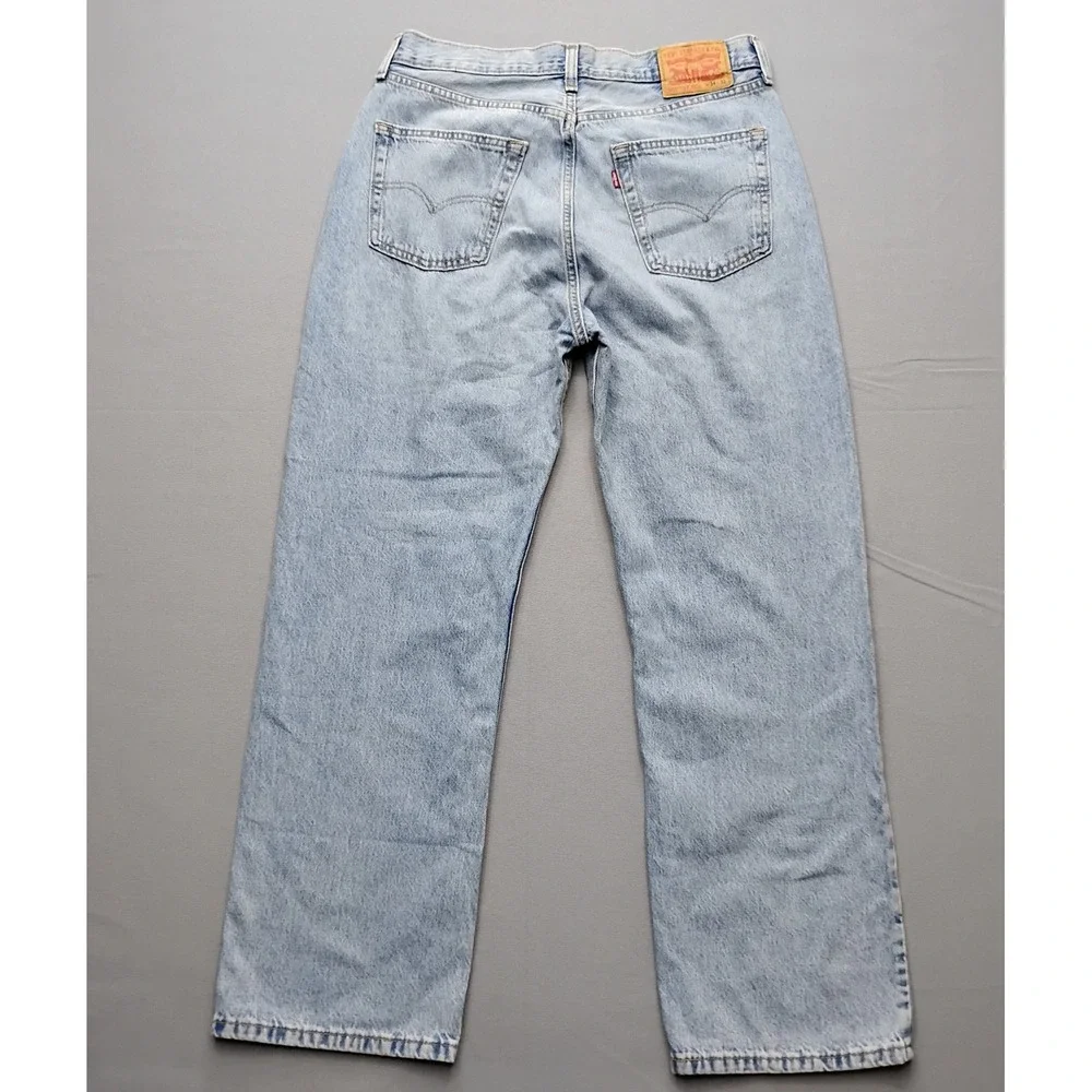 Levis 565 '97 Loose Fit Straight Leg Jeans Light Wash Denim 34x32 Mens